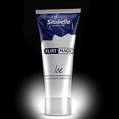 Смазка силиконовая Flirt Magic ice с розмарином, мятой, шалфеем - пролонгатор, 75мл