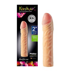 Насадка на половой член Kanikule™ Extender Cap 2' из Soft Skin +5,1см, 16,3х3,6см