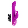 Вибратор с подзарядкой Body & Soul™ Rechargeable Love Bunny™, 3 мотора 7 режимов,силикон, 19,5х3,2см