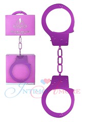 Металлические наручники Ouch! для начинающих, фиолетовые