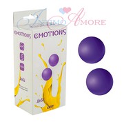 Маленькие вагинальные шарики Lola Lexy Emotions, фиолетовый силикон, 2х34г/2,4см
