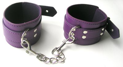 Фиолетовые наручники Notabu BDSM на ремешках
