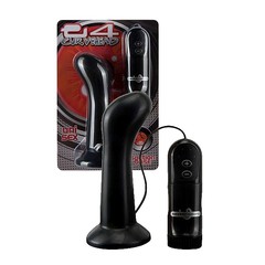 Вибромассажер для простаты E4 Curve Head, 4 скор, черный, 12,5х3,4см