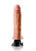 Вибратор Real® feel deluxe №6 (8,5' Fanta Flesh®) на присоске, телесный, 21,5х4,5-5см