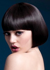 Парик Fever Mia brown, short bob with fringe (temp до 120°C), темно-коричневый, 25см