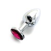 Анальная пробка с кристаллом Small Silver Ruby