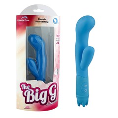 Мощный вибратор The Big G, 2 мотора, 10 режимов, силикон, 21х3,5см