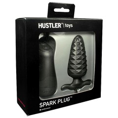 Анальная вибро-пробка Spark plug™, 7 режимов, черная