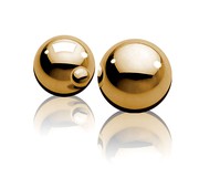 Вагинальные шарики Fetish Fantasy Gold® Ben-Wa Balls™ из металла, золотистые, 2см/2х29г