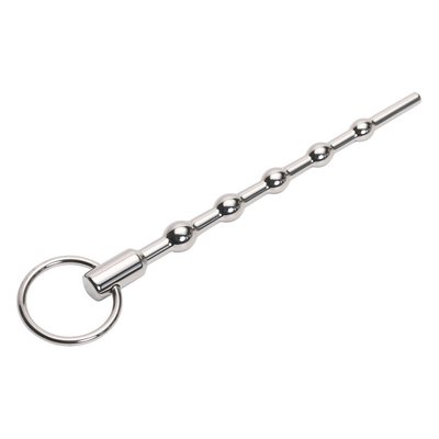 Катетер мужской Penis Plug с кольцом (без отверстия) L13см D4-10мм