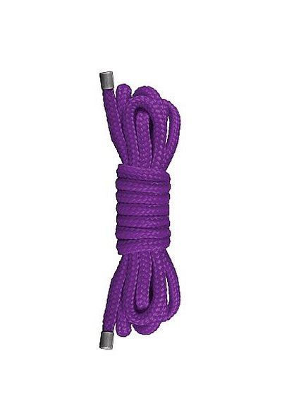 Веревка для японского связывания Japanese Mini Rope, фиолетовая, 1,5м