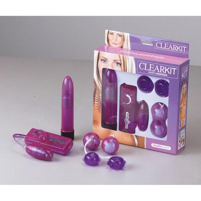 Набор секс-игрушек Clear vibratokit purple, фиолетовый