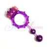 Эрекционное кольцо с вибрацией, фиолетовое