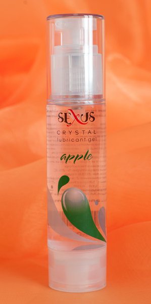 Увлажняющая гель-смазка на водной основе с ароматом яблока Crystal Apple 60мл