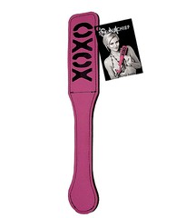 Розовая шлепалка XOXO Sex&Mischief®, винил, 32см
