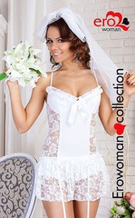 Костюм "Невеста" (платье, фата, трусики), S/M(42-46р.)