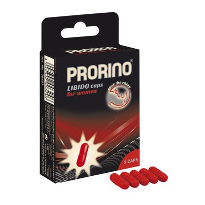 Женский возбудитель Prorino® Libido (L-аргинин, дамиана, гранат), 5капс, годен до 03.23г