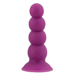 Анальная втулка на присоске Plush™ Advanced из футуротика, 15х3-4см
