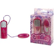 Вибро-яичко Candies Metallic розовое, 4 режима, 2,5х6см