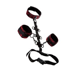 БДСМ фиксатор на тело Scandal™ Collar Body Restraint, ошейник, наручники