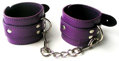 Фиолетовые наручники Notabu BDSM на ремешках