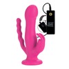 Вибратор Love Rider™ Triple Riders, силикон, 10 функций, 2 мотора, 16,5х4см