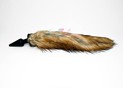 Черная анальная пробка с рыжим хвостом The dog's tail, 11,4х3,7см