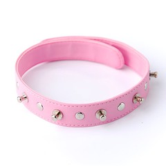Розовый ошейник Sitabella® BDSM из искуственной кожи