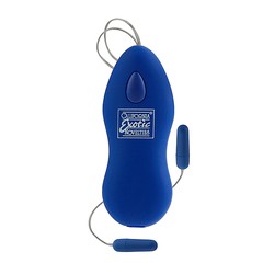 Вибро-пульки Body & Soul™ Duplicity™ blue, подогрев, 2 режима, 2,5х0,75см