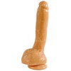 Детализированный фаллос White Boomser 10" Dildo на присоске, 23х4-4,7см
