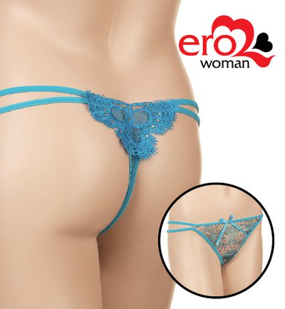 Голубые стринги, EE-20148LB, XS/M (40-46р)