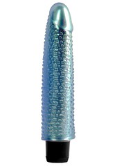 Голубой гелевый вибратор Jelly Gems №6 blue, 18см