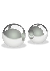Тяжелые вагинальные шарики Just for you ben wa, 2,5см/2х65г