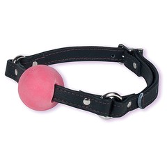 Кляп Red's Rubber Ball Gag. резиновый на ремне из нат/кожи, d4см