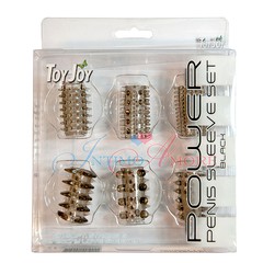 Набор насадок Power penis sleeve set black, 4см