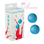 Маленькие вагинальные шарики Lola Lexy Emotions, голубой силикон, 2х34г/2,4см