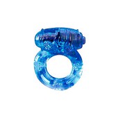 Эрекционное кольцо на п/ч Chisa Novelties, синее, 1,8см (уценка, не вибрирует)