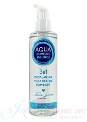 Интимный лубрикант Aqua Comfort neutral 3в1 без цвета и запаха, 195г, годен до 08.25г