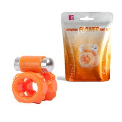 Двойное эрекционное виброкольцо Flower, 9 режимов