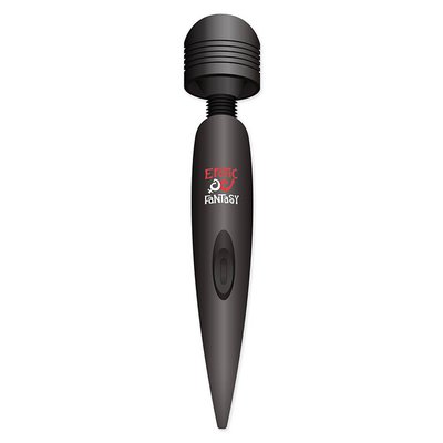 Маленький вибро-массажер Mini Wand Rechargeable Massager USB, черный, 15см