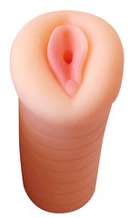 Ручной мини-мастурбатор в виде вагины, сквозной тоннель,10,5х4,5см