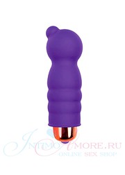 Мини-вибратор Sweet toys, фиолетовый силикон, 6,5х2,5см.