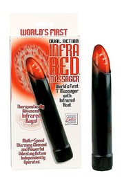 Вибратор Dual Action Infrared Massager™, инфракрасный подогрев, 21х3см