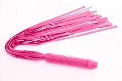 Плеть "Ракета" мини Sitabella® BDSM, розовая, 15х3/53см
