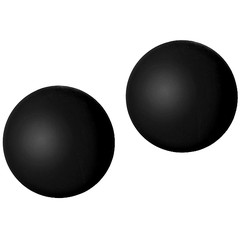 Вагинальные шарики Black Rose Blooming Ben Wa Balls, черный силикон, 2,2см/2х30г