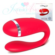 Вибратор для двоих We-Vibe Special Edition, 1 мотор, 1 реж, AAA, красный силикон, 7,5см
