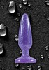 Анальная пробка Starlight Gems Booty Boppers на присоске, фиолетовая, 10,5х3см