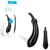Фаллоимитатор Gläs Naturals Eggplant dildo, черное стекло, 15х3см