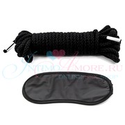 Веревка Fetish Fantasy Series® Japanese Silk Rope™ (для шибари), черная, 35футов/10,5м