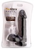 Фаллоимитатор на присоске черный RealStick Brutal 17х5см